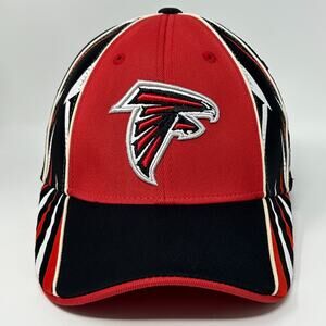 Atlanta Falcons Hat Baseball Cap Football NFL Reebok Black Flex Fitted OSFA